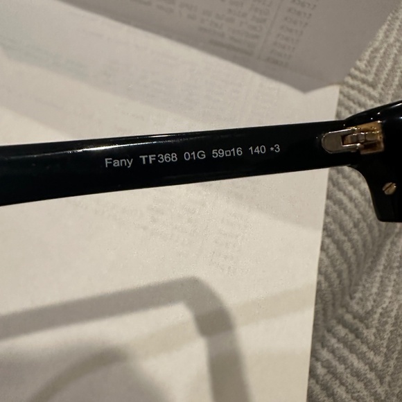 Tom Ford Sunglasses Fany Black/Gold Mirrored TF 368 with Case - Picture 11 of 15